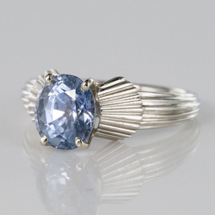 Vintage Sapphire Platinum Ring