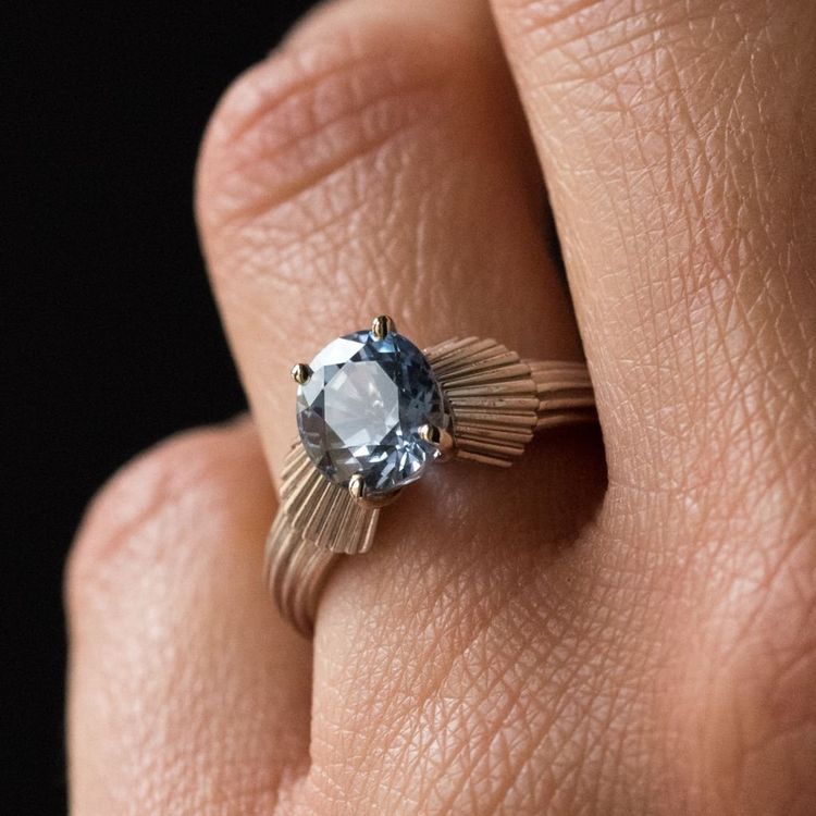 Vintage Sapphire Platinum Ring