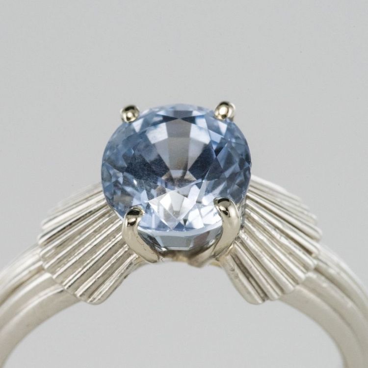 Vintage Sapphire Platinum Ring