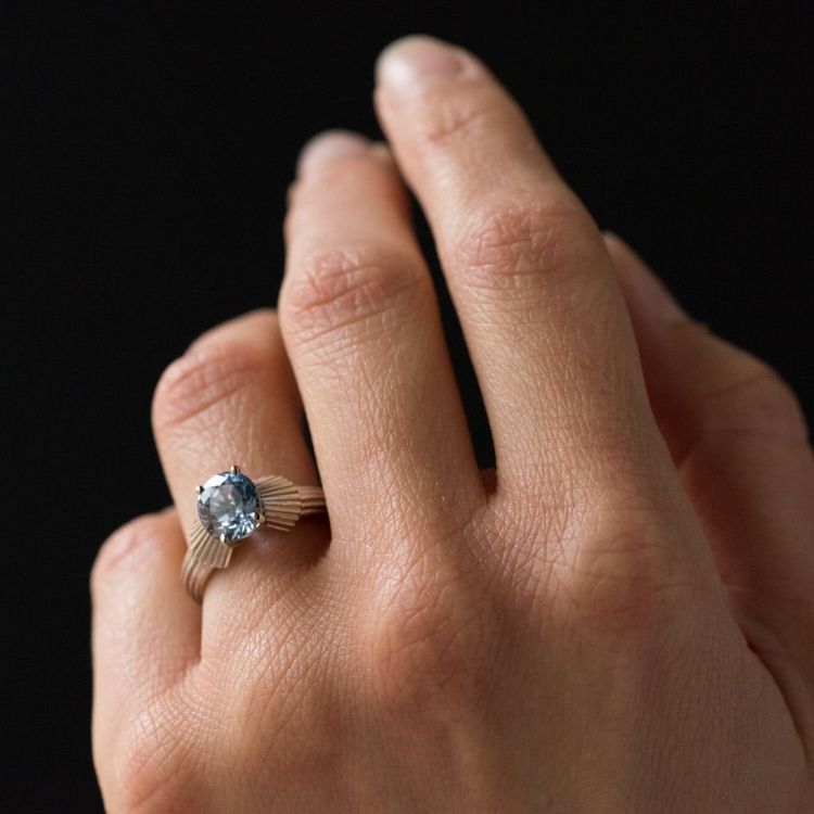 Vintage Sapphire Platinum Ring