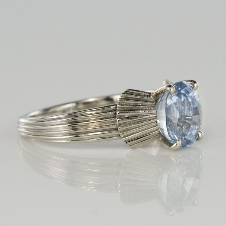 Vintage Sapphire Platinum Ring