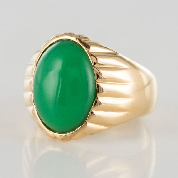 Bague Chrysoprase Chevalière