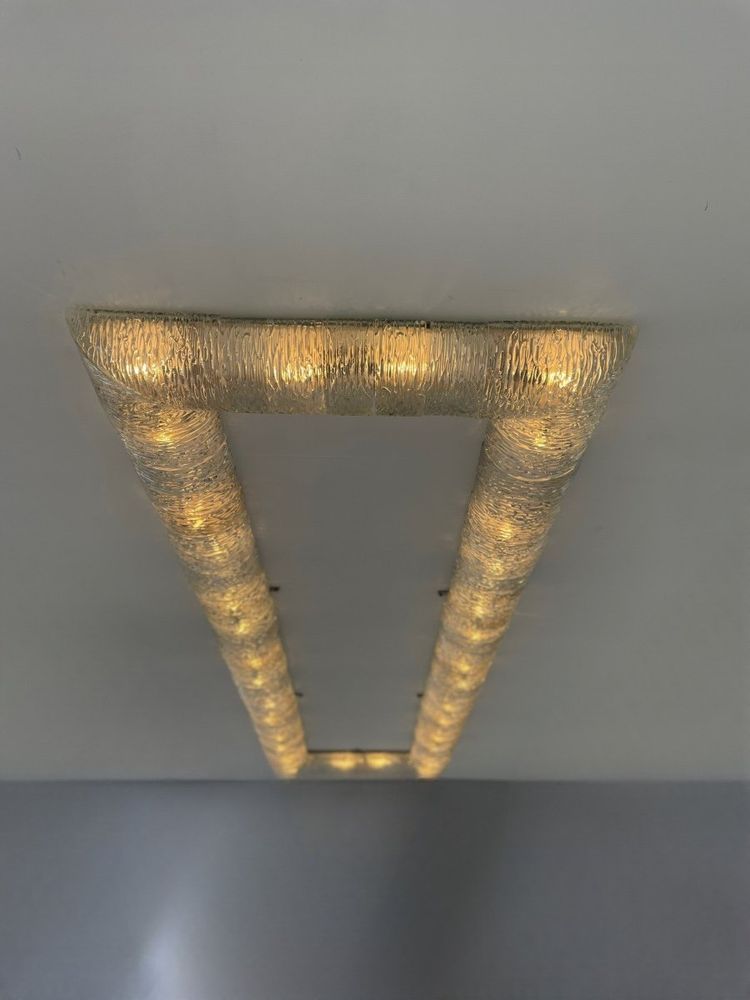 Murano Glass Ceiling Chandelier, Barovier, Circa 1950