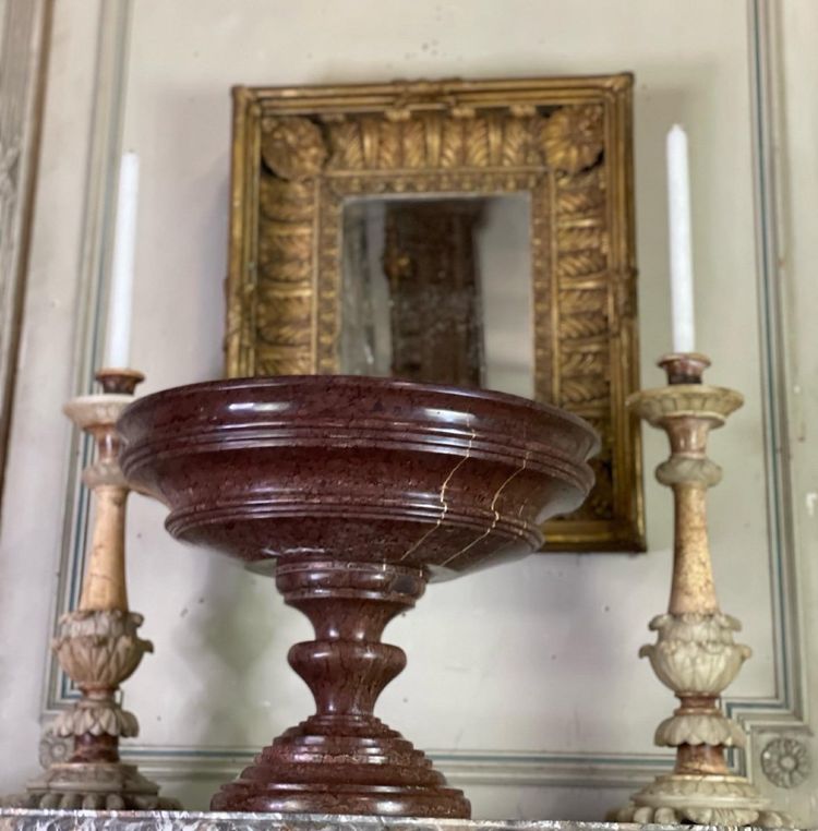 Griotte Red Marble Basin Circa 1800