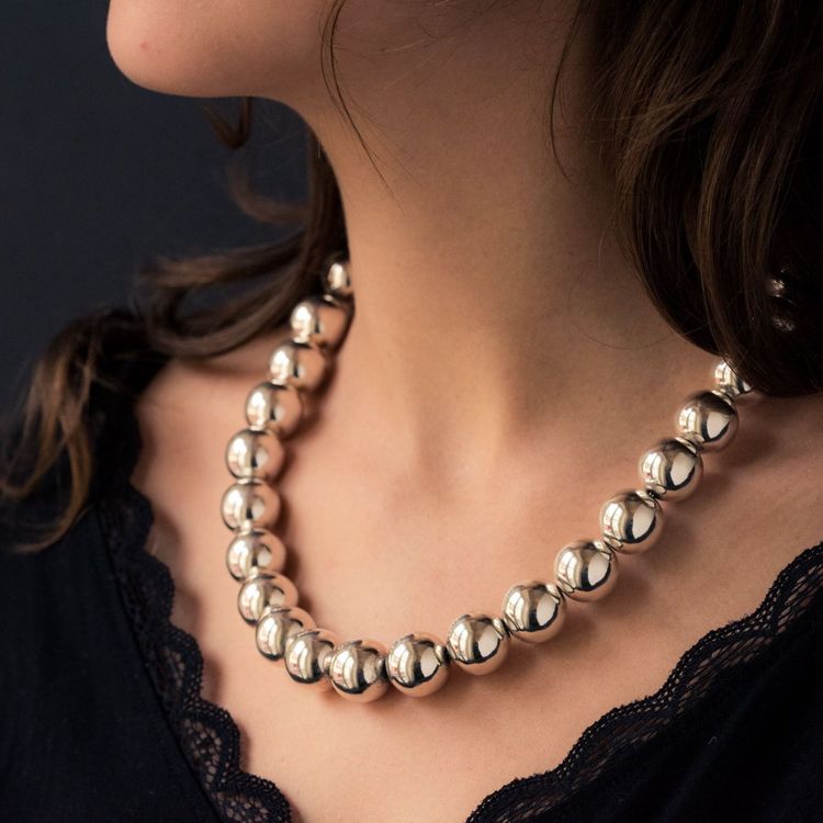 Collier Perles d'Argent