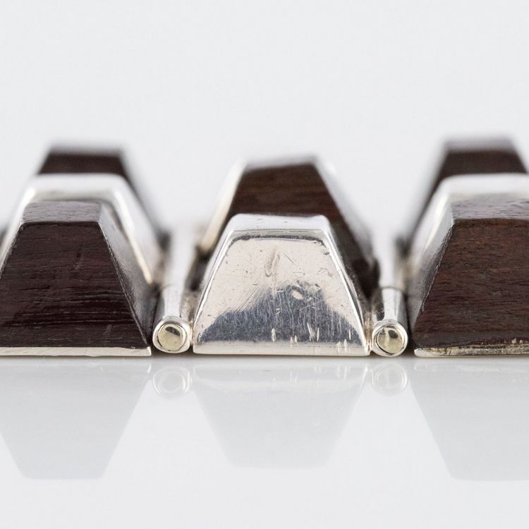 Silber Und Rosenholz Armband
