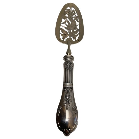 Solid silver fish shovel by BOULENGER