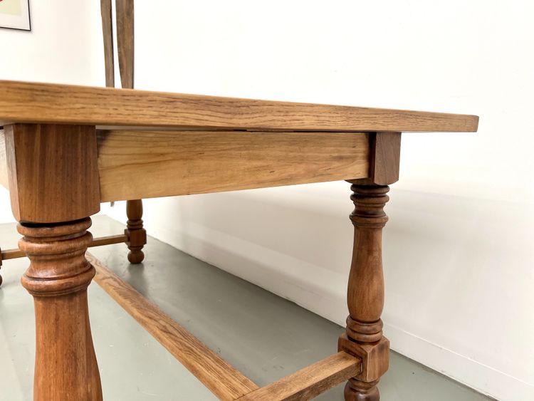Oak and cherry table - 70s