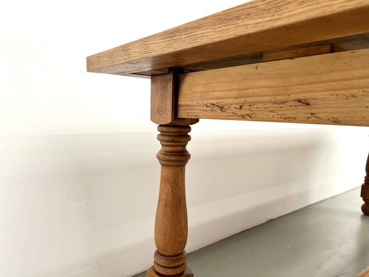 Oak and cherry table - 70s
