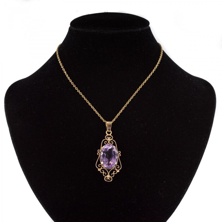 Pendentif Améthyste Or Rose