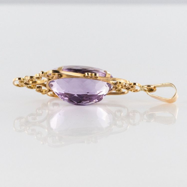 Pendentif Améthyste Or Rose