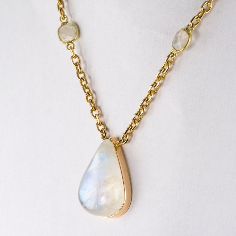 Collier Labradorite Et Or