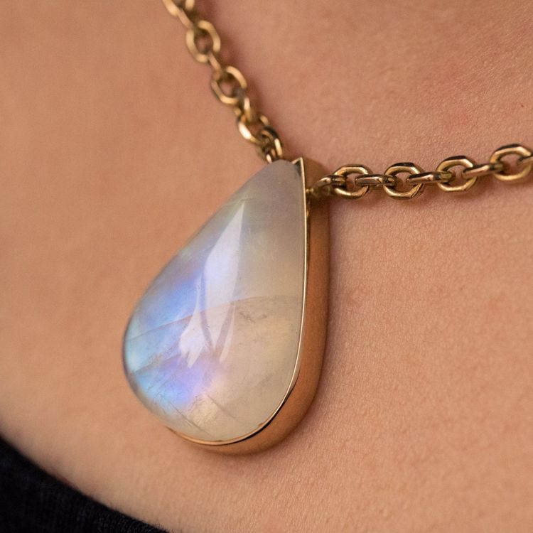Collier Labradorite Et Or