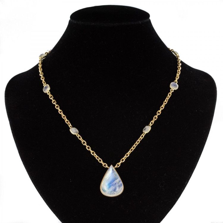 Collier Labradorite Et Or