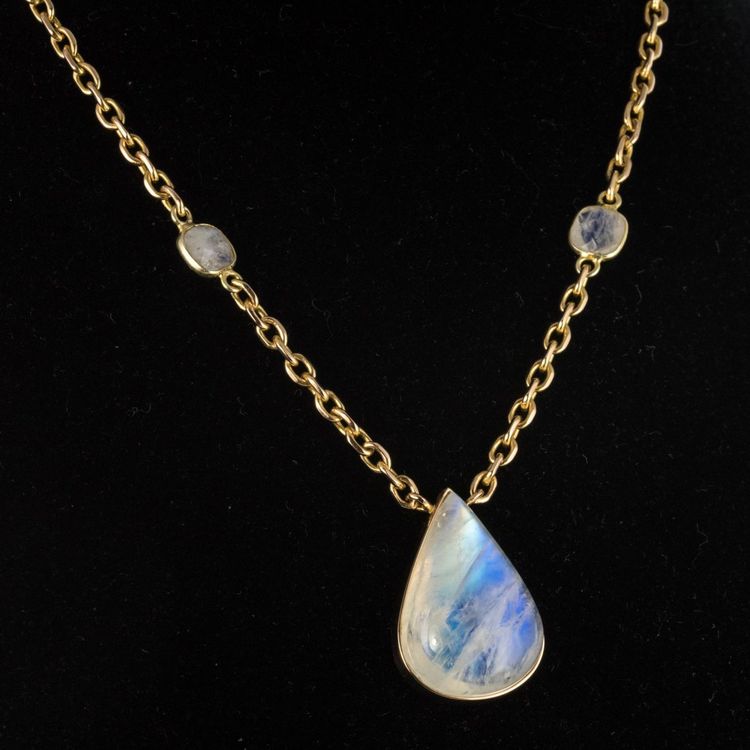 Collier Labradorite Et Or