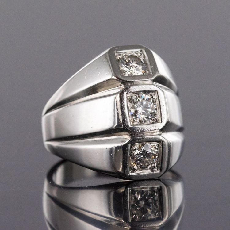 Ring Weißgold Diamant Modernist
