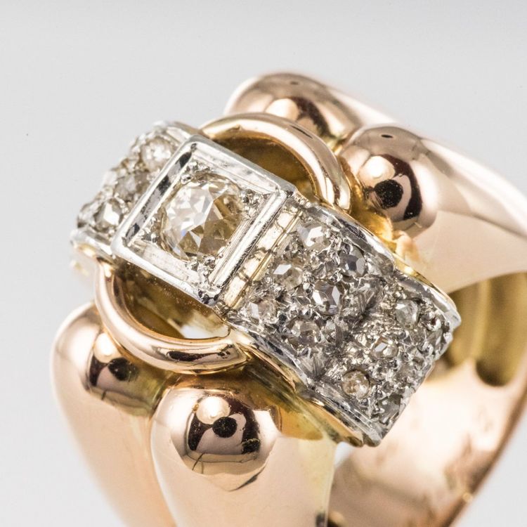 Ring Tank Larges Godrons And Diamonds