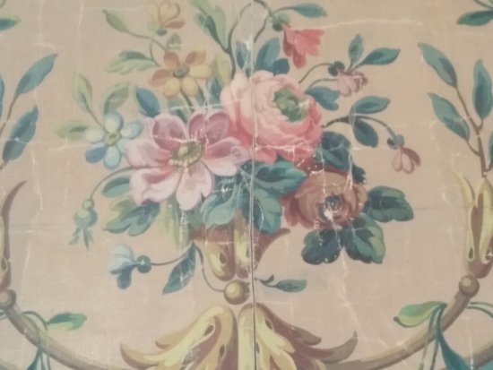 Cartone arazzo: fiori intrecciati