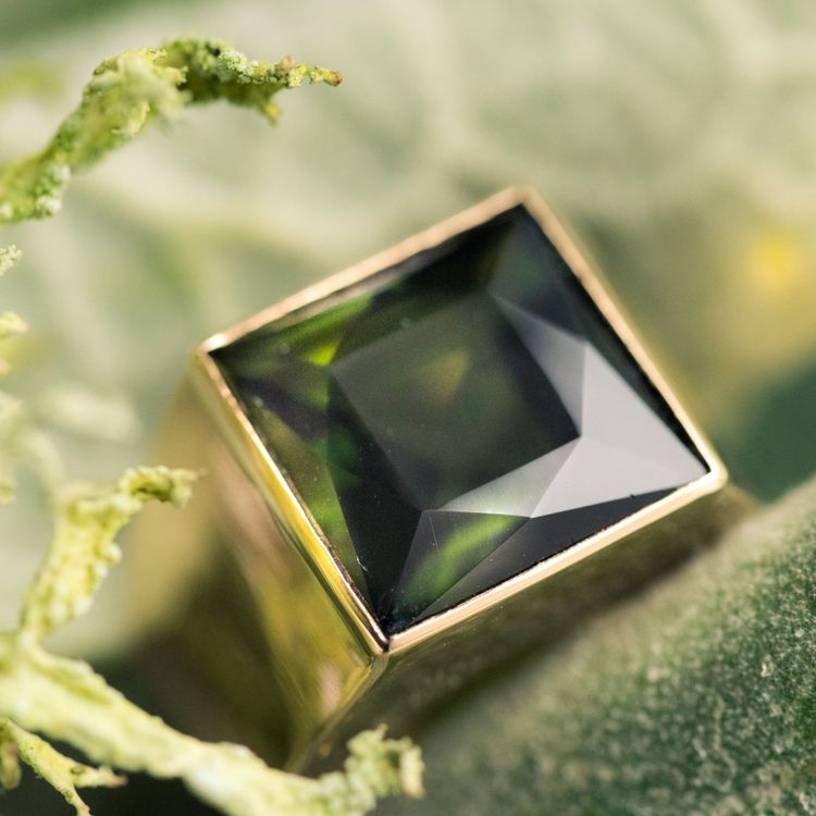Chevalière Ancienne Tourmaline