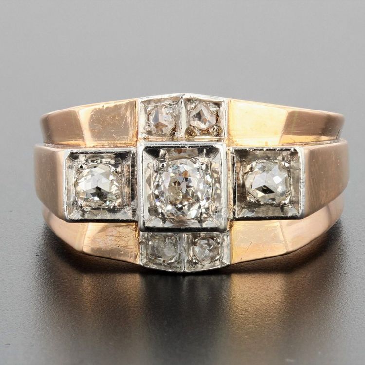 Tank Diamond Bridge Ring