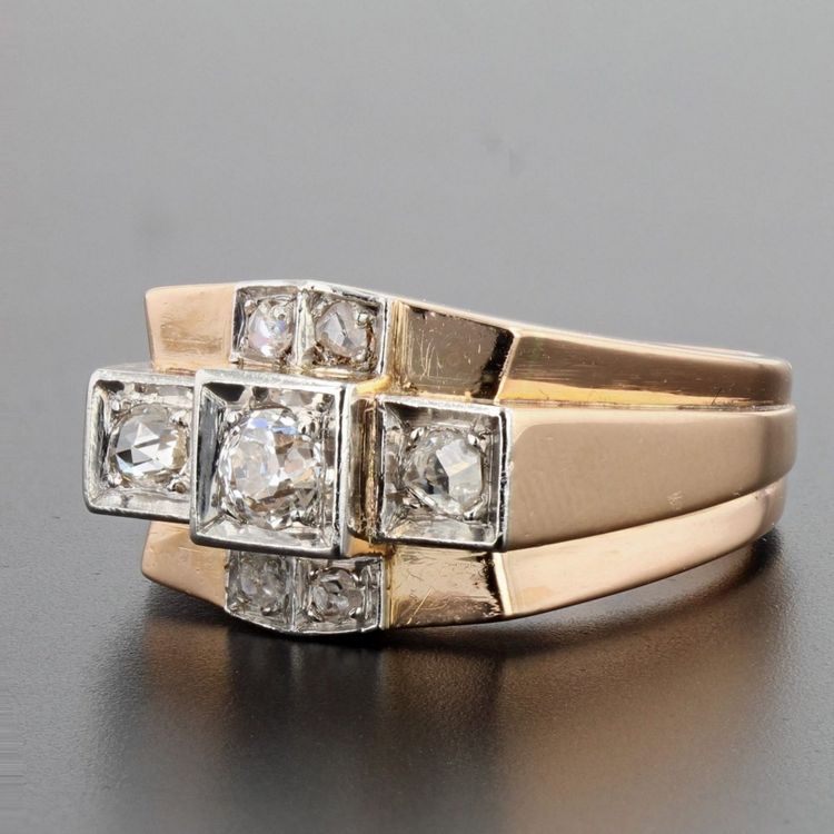 Tank Diamond Bridge Ring