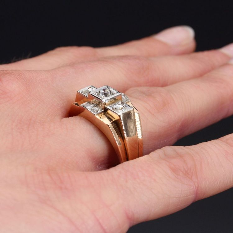 Tank Diamond Bridge Ring