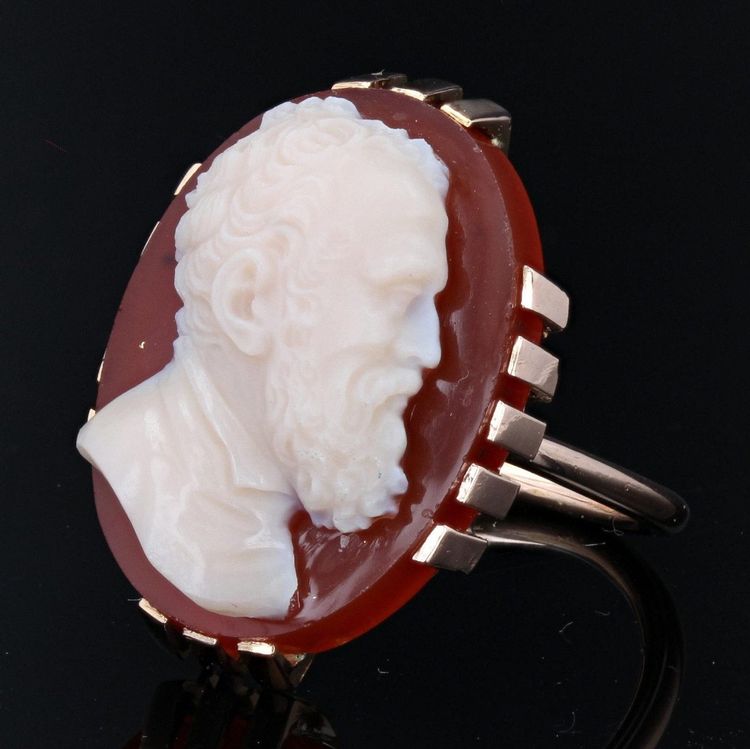 Bague Camée Ancien De Michaelange