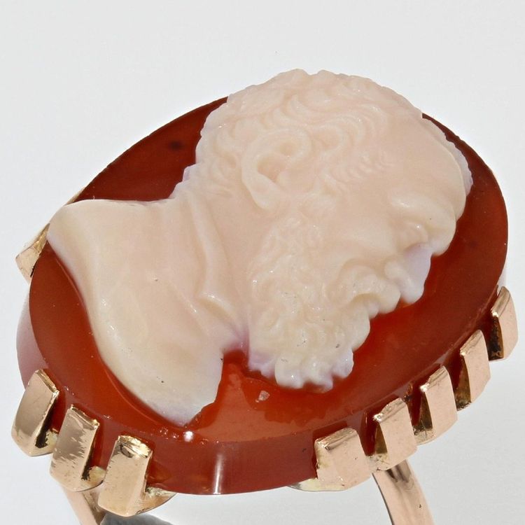Bague Camée Ancien De Michaelange