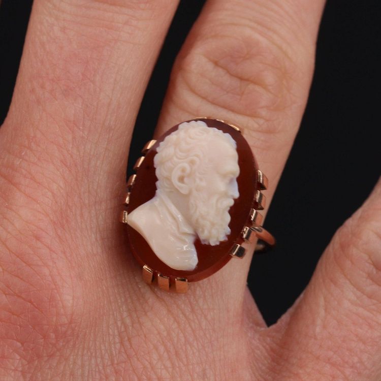 Bague Camée Ancien De Michaelange