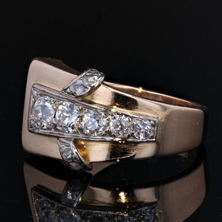 Ring Tank Asymmetrisch Diamanten