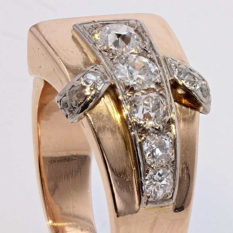 Ring Tank Asymmetrisch Diamanten