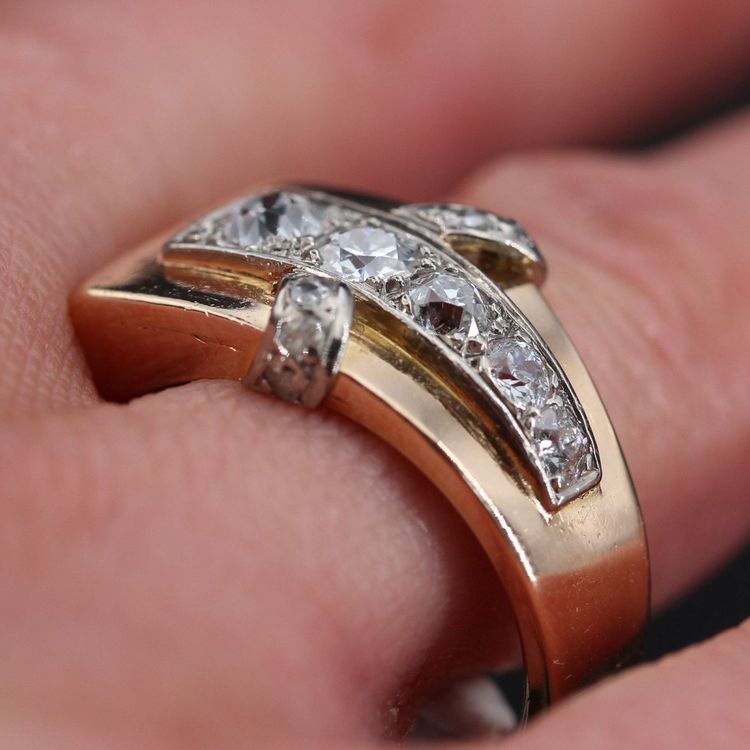 Ring Tank Asymmetrisch Diamanten
