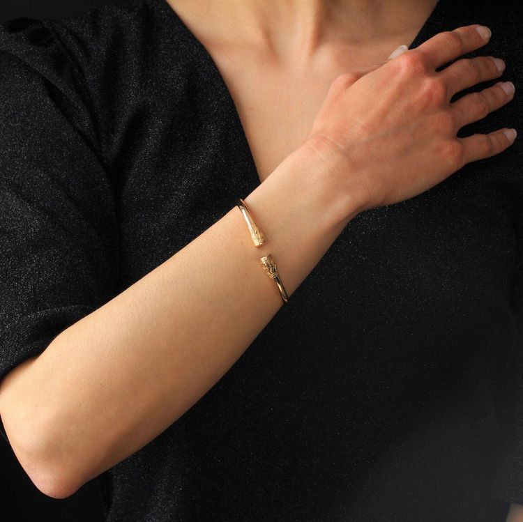 Solid Gold Bangle Bracelet