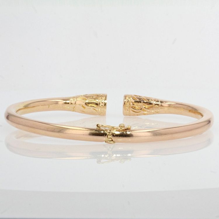 Solid Gold Bangle Bracelet