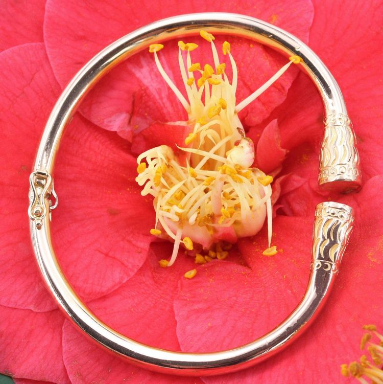 Solid Gold Bangle Bracelet