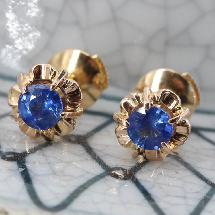 Vintage Sapphire Studs