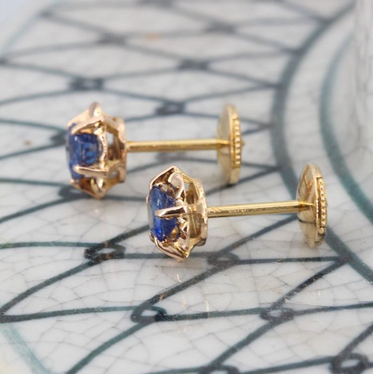 Vintage Sapphire Studs
