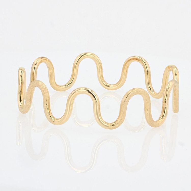 Bracciale con collana in oro liscio e movimento Amati