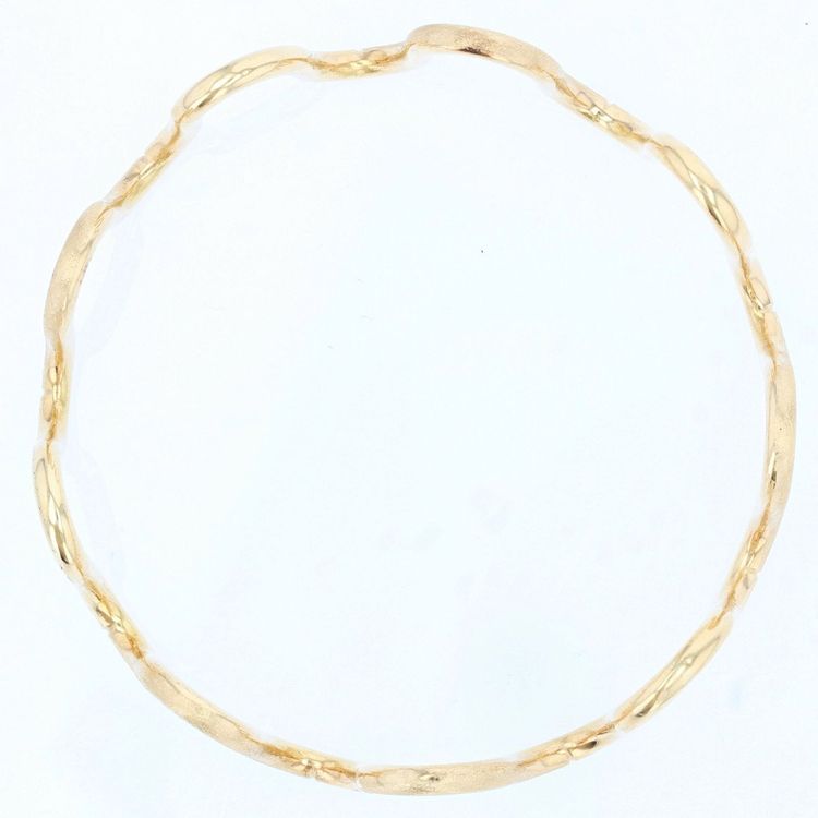 Bracciale con collana in oro liscio e movimento Amati