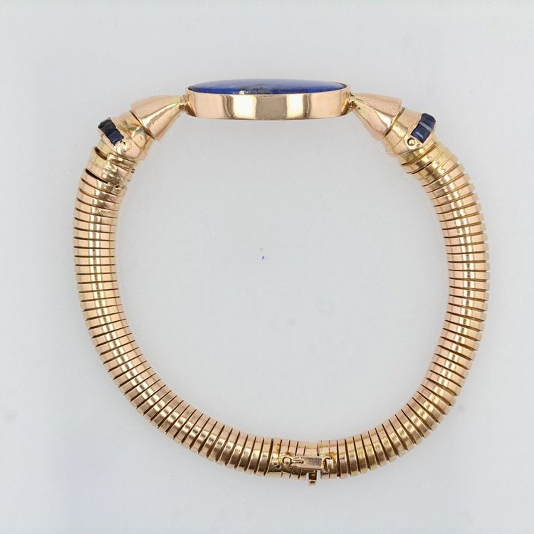 Tubogaz Lapislazuli und Saphir-Armband