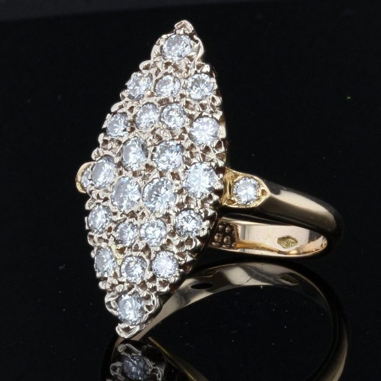 Vintage Diamant Marquise Ring