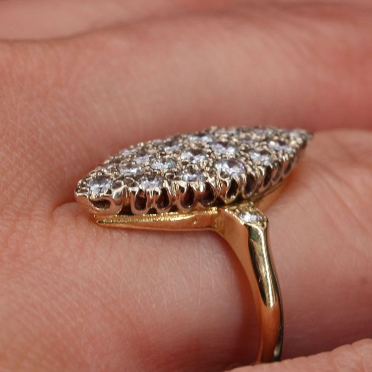 Vintage Diamant Marquise Ring