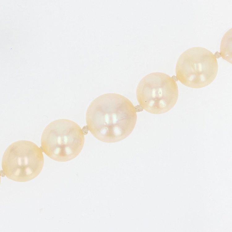 Collier En Chute De Perles à l'Orient Crème Nacré