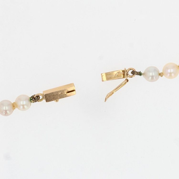 Collier En Chute De Perles à l'Orient Crème Nacré