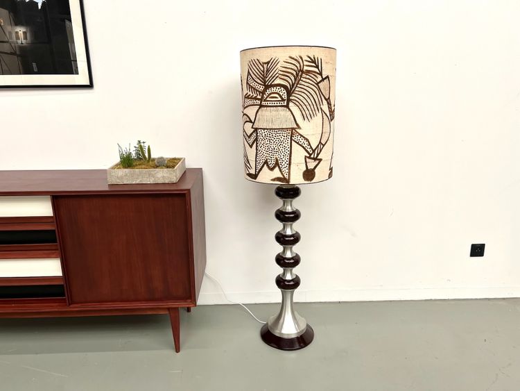 Modernist aluminum floor lamp