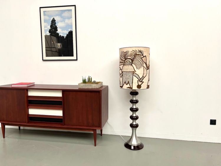 Modernist aluminum floor lamp