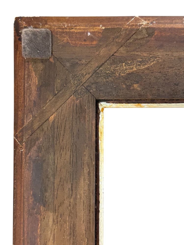 1950s Montparnasse Wood and Stucco Frame for Painting 49 cm x 66 cm