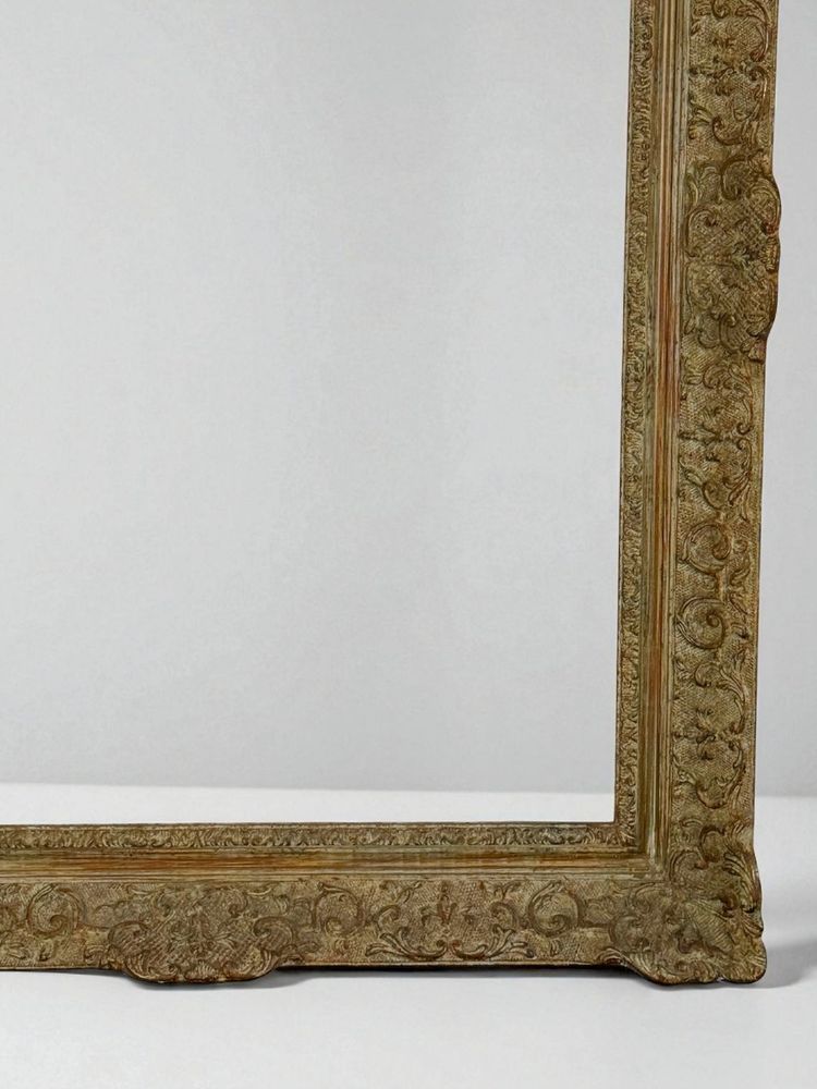 1950s Montparnasse Wood and Stucco Frame for Painting 49 cm x 66 cm