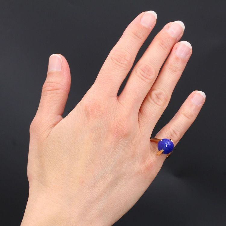 Anello vintage in oro e lapislazzuli