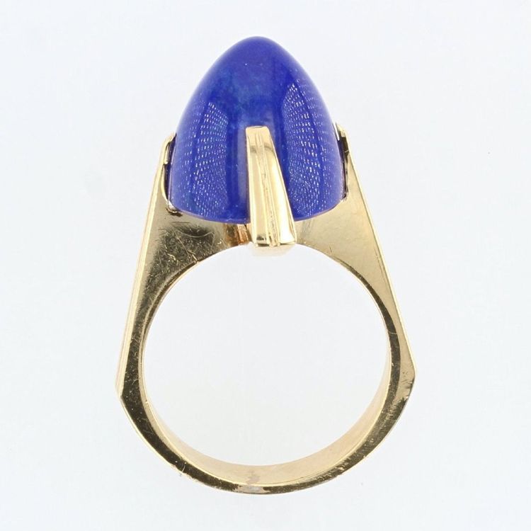 Anello vintage in oro e lapislazzuli